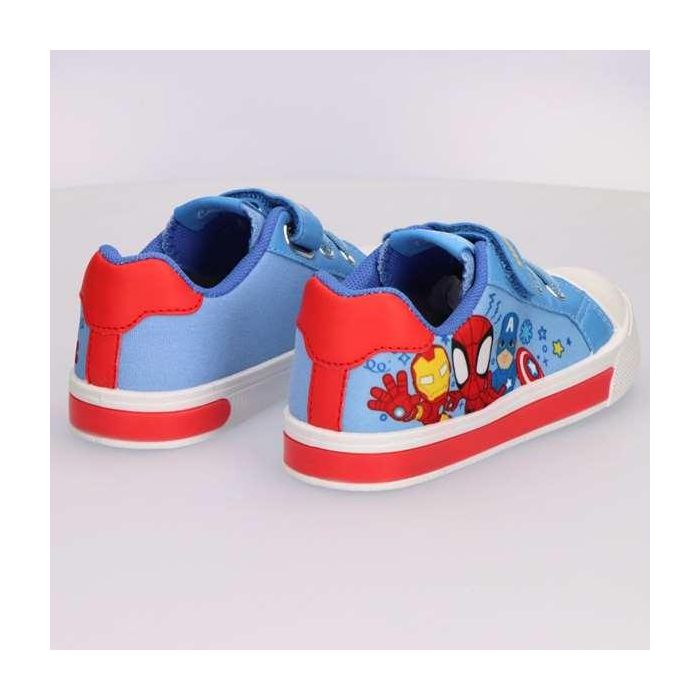 Cerdá Zapatilla Loneta Spidey T027 Luces PVC Talla 27 Azul 3