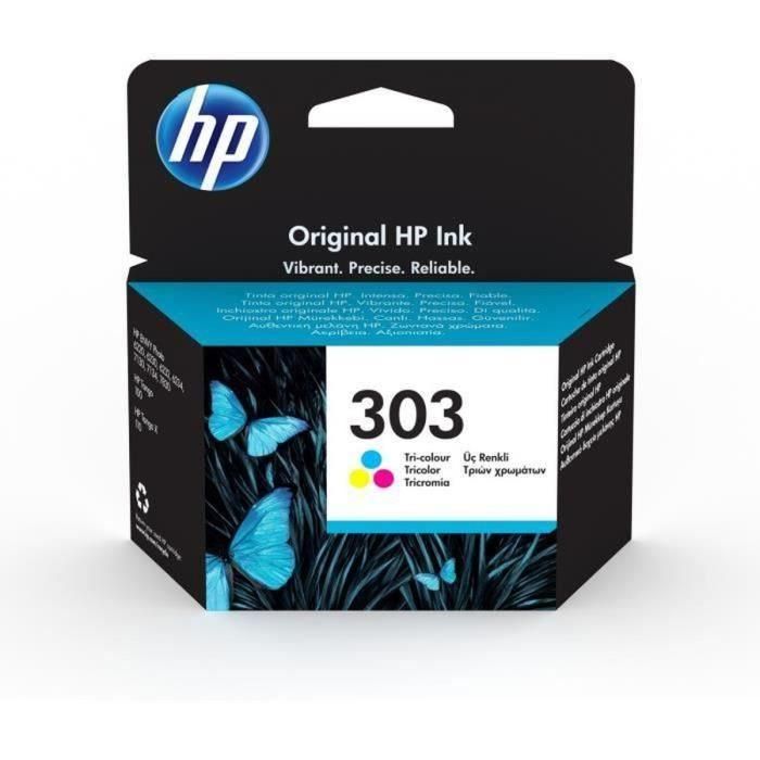 Cartucho de tinta original tricolor HP 303 para HP Envy Photo 6220/6230/7130 (T6N01AE) Cartucho de tinta original tricolor HP 303 para HP Envy Photo 6220/6230/7130 (T6N01AE)