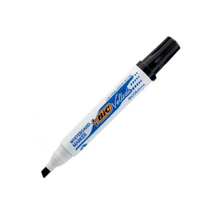 Velleda Marcador Pizarra Blanca Ecolutions 1751 Punta Biselada Negro Caja 12 Ud Velleda Marcador Pizarra Blanca Ecolutions 1751 Punta Biselada Negro Caja 12 Ud