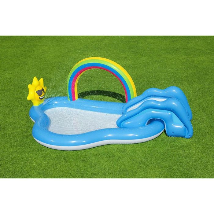 Bestway Piscina Hinchable Parque de Juegos Arcoiris 257x145x91 cm +2 Años Jardin 53092 9