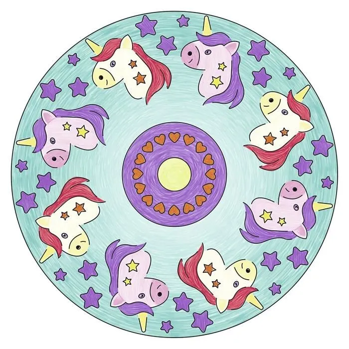 Ravensburger Mandala Design Unicornio Juego Creativo Niña a partir de 6 años 4