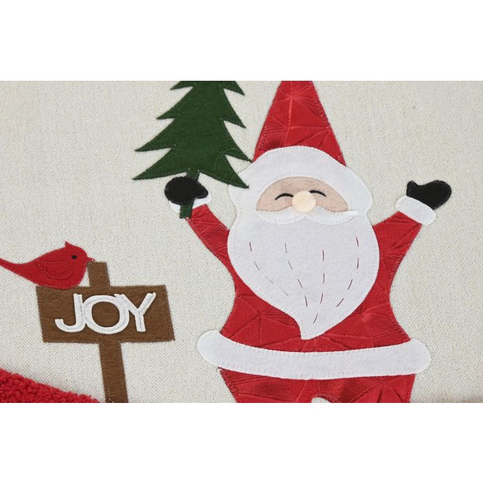 Base Arbol Navidad Tradicional DKD Home Decor Crema Rojo 90 x 2 x 90 cm 2 Base Arbol Navidad Tradicional DKD Home Decor Crema Rojo 90 x 2 x 90 cm 2