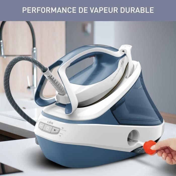 CALOR Pro Express Ultimate Generador de vapor, Presión 7,6 bares, Caudal de vapor 155 g/min, Función vapor 580 g/min YY5357FC 4 CALOR Pro Express Ultimate Generador de vapor, Presión 7,6 bares, Caudal de vapor 155 g/min, Función vapor 580 g/min YY5357FC 4