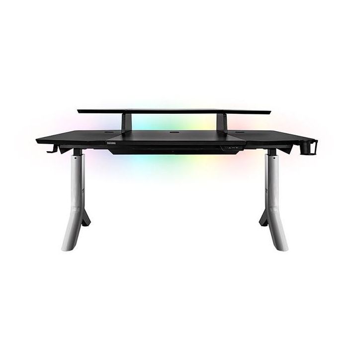 Thermaltake ARGENT P900 Smart Gaming Desk Eléctrico con Altura Ajustable, LED, Soporte Pantalla y Auriculares, Negro 0 Thermaltake ARGENT P900 Smart Gaming Desk Eléctrico con Altura Ajustable, LED, Soporte Pantalla y Auriculares, Negro 0
