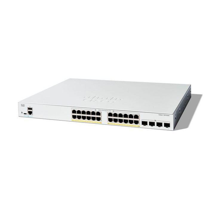 Cisco Catalyst 1300-24FP-4X Switch Gestionado, 24 Puertos GE, Full PoE+, 4x10GE SFP+ Cisco Catalyst 1300-24FP-4X Switch Gestionado, 24 Puertos GE, Full PoE+, 4x10GE SFP+