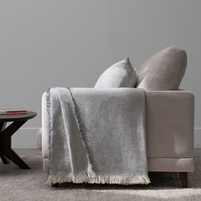 Colcha Gris Perla Algodón Textil/Hogar 200 X 260 cm