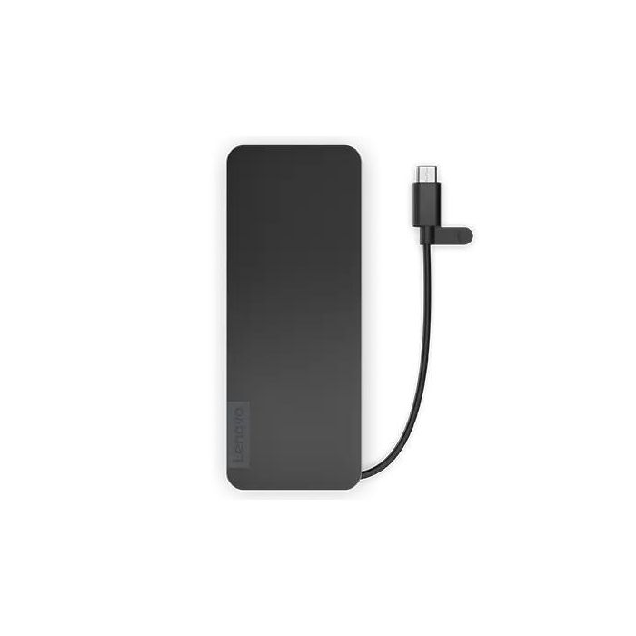 Lenovo USB-C Slim Travel Dock - Adaptador Portátil con Expansión de Puertos, Soporte para Pantallas de Alta Resolución y Carga Óptima 2 Lenovo USB-C Slim Travel Dock - Adaptador Portátil con Expansión de Puertos, Soporte para Pantallas de Alta Resolución y Carga Óptima 2
