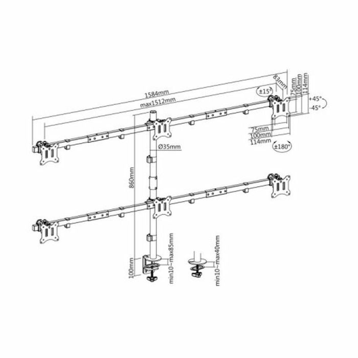 Soporte de Techo para Proyector Equip 2