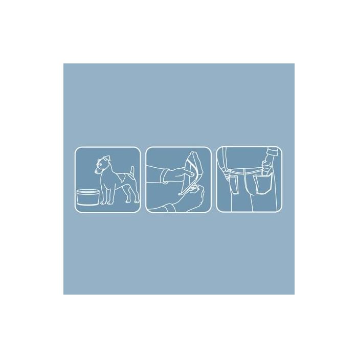 Petsafe Kurgo Zippy Bowl para Viaje, Azul, 1.4 L