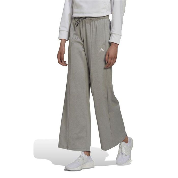 Pantalón Largo Deportivo Adidas Aeroready Beige Mujer