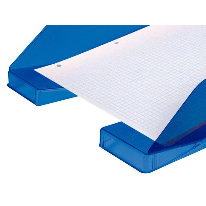 Bandeja Sobremesa Plastico Q-Connect Azul Transparente 240x70x340 mm 6 unidades 5