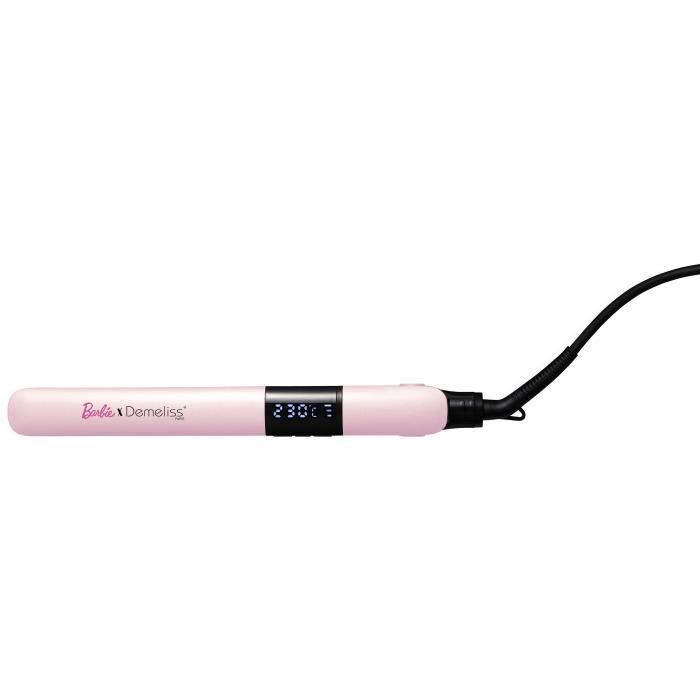 Plancha de pelo - DEMELISS - Edición Barbie - Temperatura de 150 a 230°C - Placas finas 25 x 120 mm - Rosa 1 Plancha de pelo - DEMELISS - Edición Barbie - Temperatura de 150 a 230°C - Placas finas 25 x 120 mm - Rosa 1