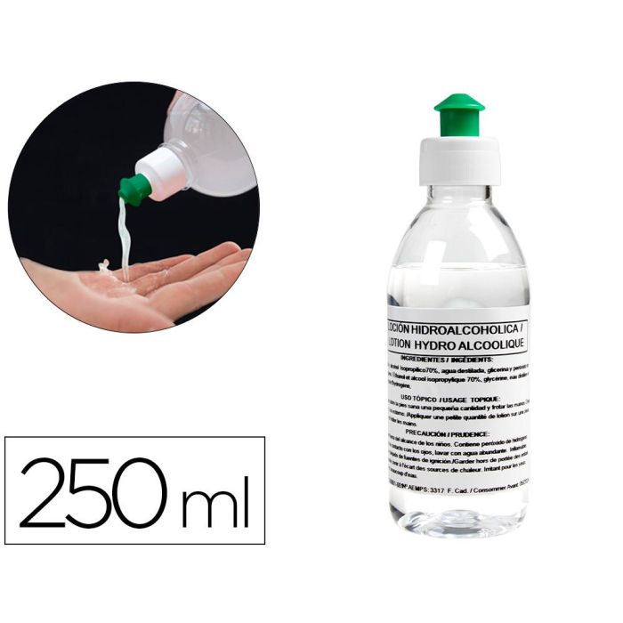 Gel Hidroalcoholico Higienizante Para Manos Limpiay Desinfecta Sin Necesidad De Aclarado Bote De 250 mL