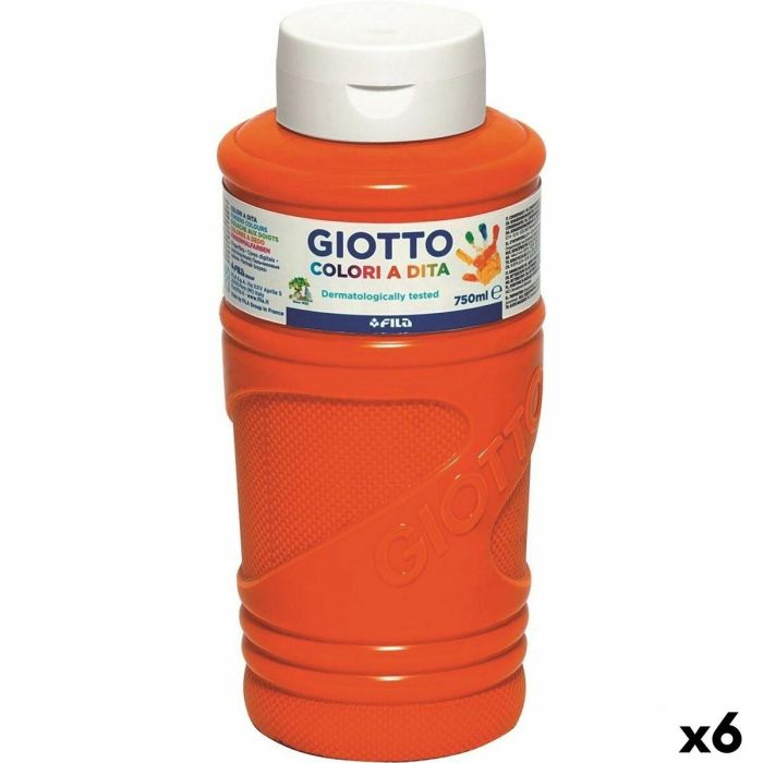 Pintura de Dedos Giotto Naranja 750 ml (6 Unidades) Pintura de Dedos Giotto Naranja 750 ml (6 Unidades)