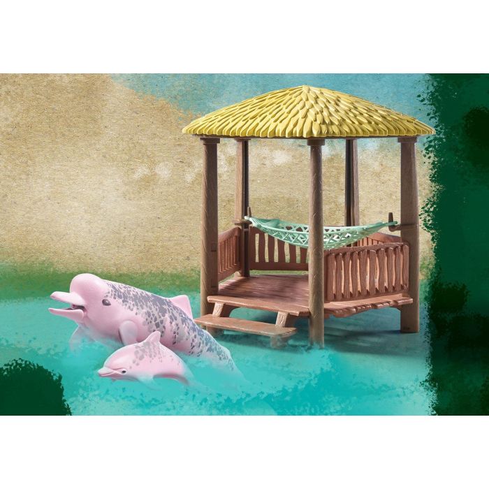Playmobil 71143 Wiltopia Tour Remo Delfines de Río Set de Juego Flotante con 2 Tablas SUP, Caseta y Tarjeta Animal +4 Años 3 Playmobil 71143 Wiltopia Tour Remo Delfines de Río Set de Juego Flotante con 2 Tablas SUP, Caseta y Tarjeta Animal +4 Años 3