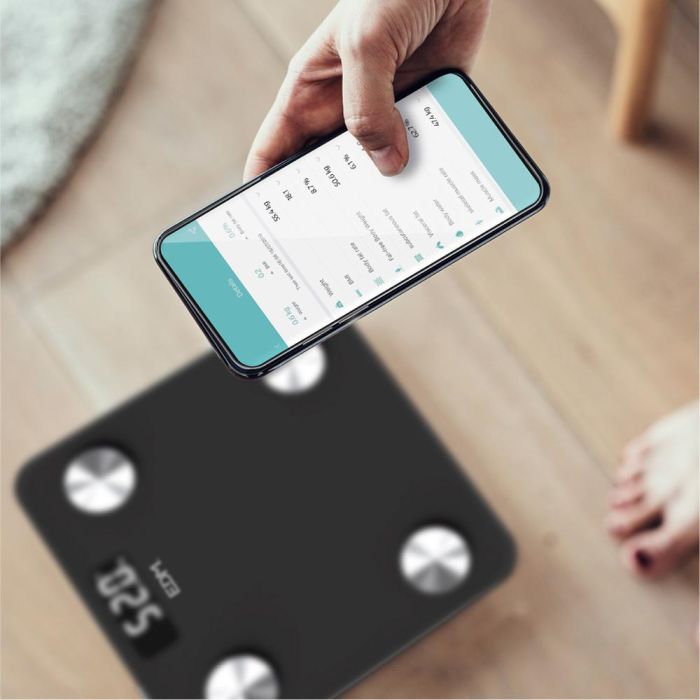 Edm Body composition - Báscula de baño digital inteligente con Bluetooth, mide grasa corporal, hidratación, masa muscular, hasta 180 kg 8 Edm Body composition - Báscula de baño digital inteligente con Bluetooth, mide grasa corporal, hidratación, masa muscular, hasta 180 kg 8