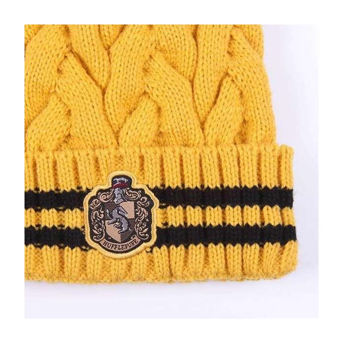 Gorro tricot pompom harry potter hufflepuff 2