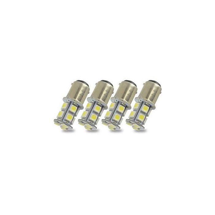 M-Tech MTECLB038R Blister 2x Bombillas LED Bay15D P21/5W Rojas 12V 3W 9x3014SMD para Luces de Freno/Stop Coche