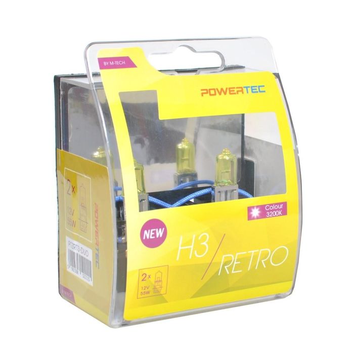 M-Tech Bombillas Halogenas Retro Gold 12 V H3 3200K 2 M-Tech Bombillas Halogenas Retro Gold 12 V H3 3200K 2