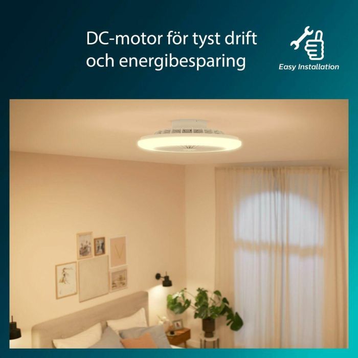 Ventilador de Techo con Luz Philips Blanco 7