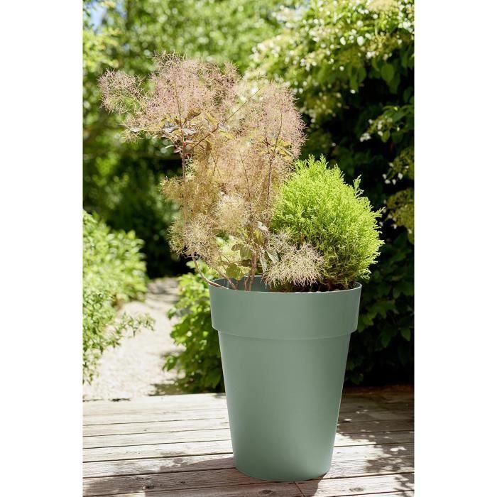 EDA PLASTIQUE - Florero Toscana medio-alto - Ø 44 x 53 cm - 50 L - Verde laurel 1