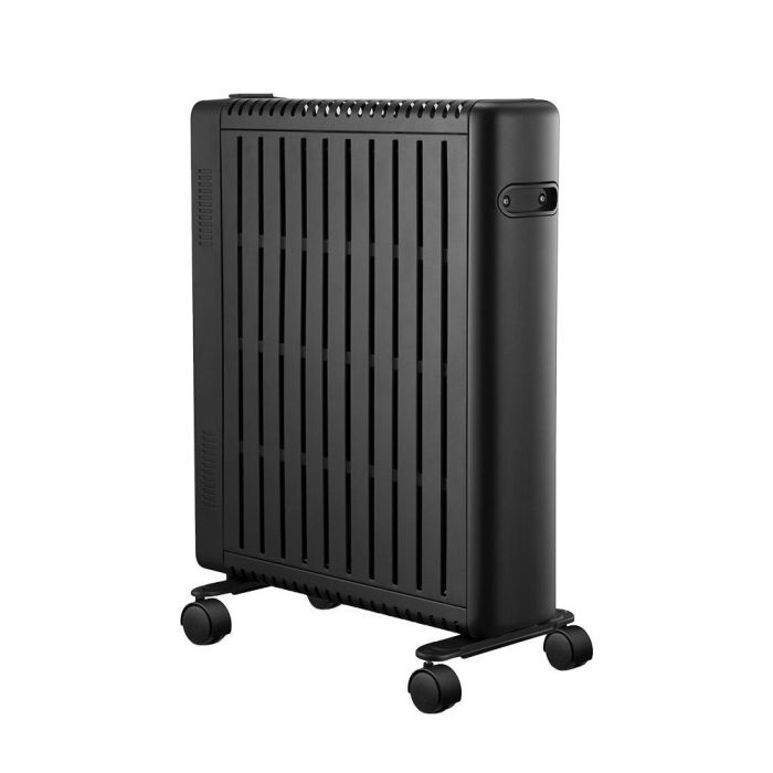 Edm Convector de aire con wifi 2000 W, Termostato Ajustable, App (Tuya), Compatible Google y Alexa, Temporizador 24h, Mando a Distancia, Negro 2