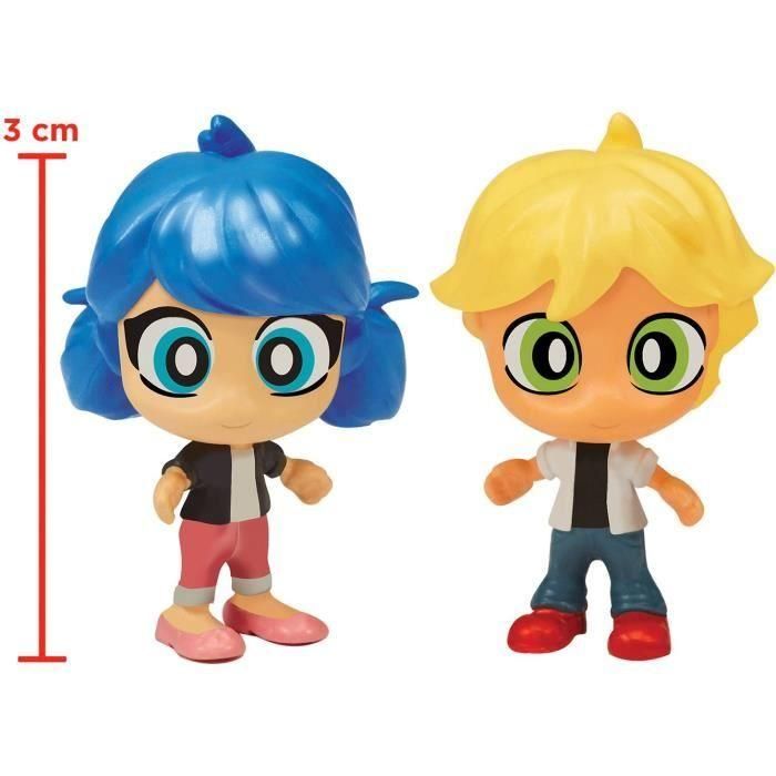 BANDAI - Miraculous Ladybug - Chibi Boulangerie Mini Universe - Minifiguras de Marinette y Adrien incluidas - P50551 4