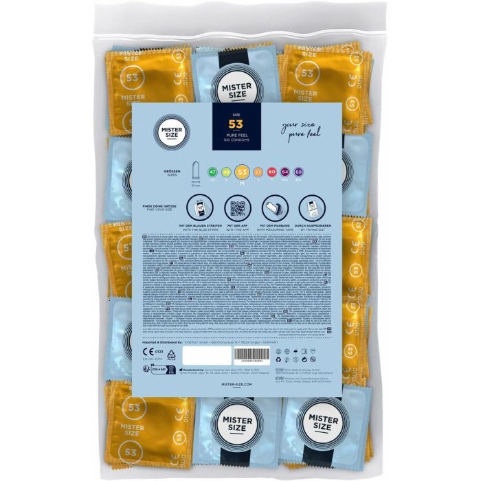 Preservativos Mister Size 100 Unidades Preservativos Mister Size 100 Unidades