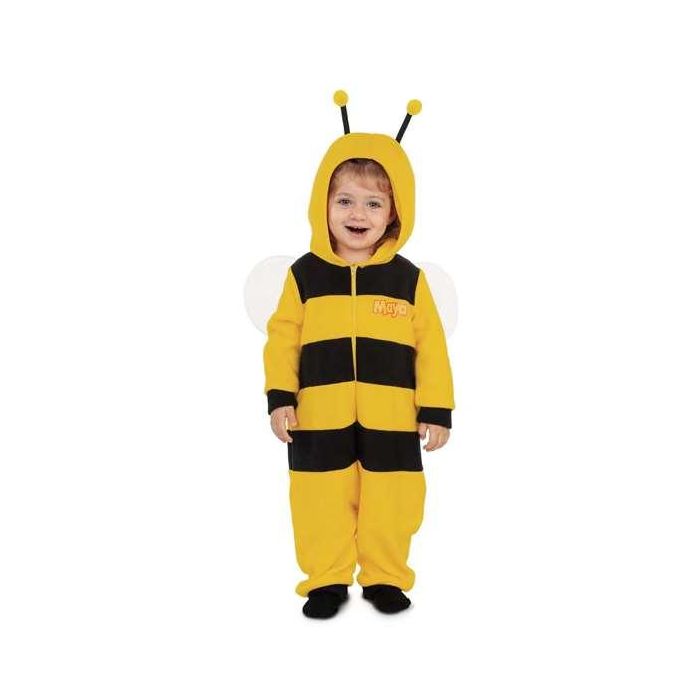 Disfraz infantil abeja maya pijama mono con capucha, antenas y alas talla 12-24 m 0 Disfraz infantil abeja maya pijama mono con capucha, antenas y alas talla 12-24 m 0