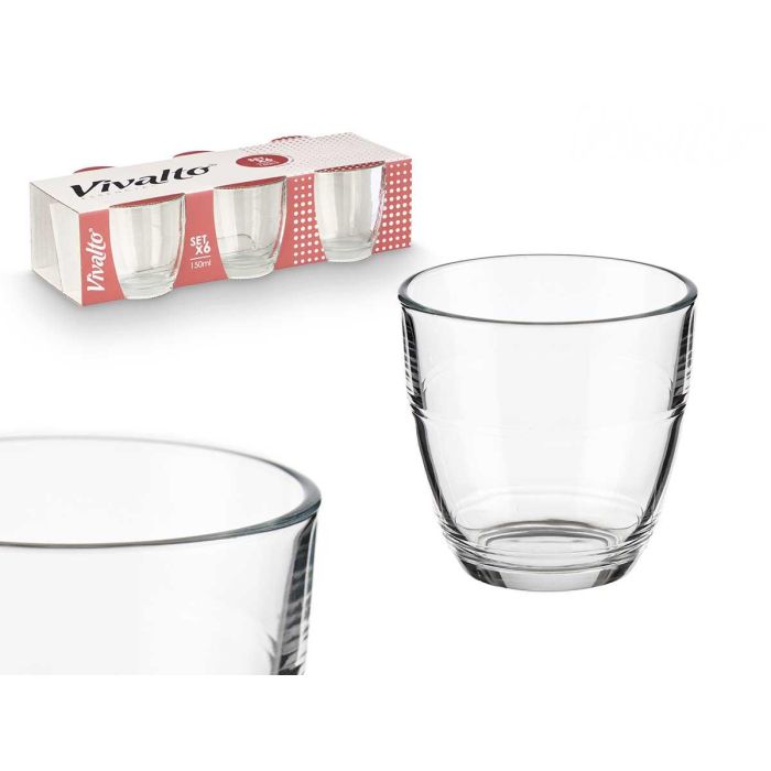 Set 6 Vasos Cortado 150Ml Vivalto 26X7CM (12 Unidades) Set 6 Vasos Cortado 150Ml Vivalto 26X7CM (12 Unidades)
