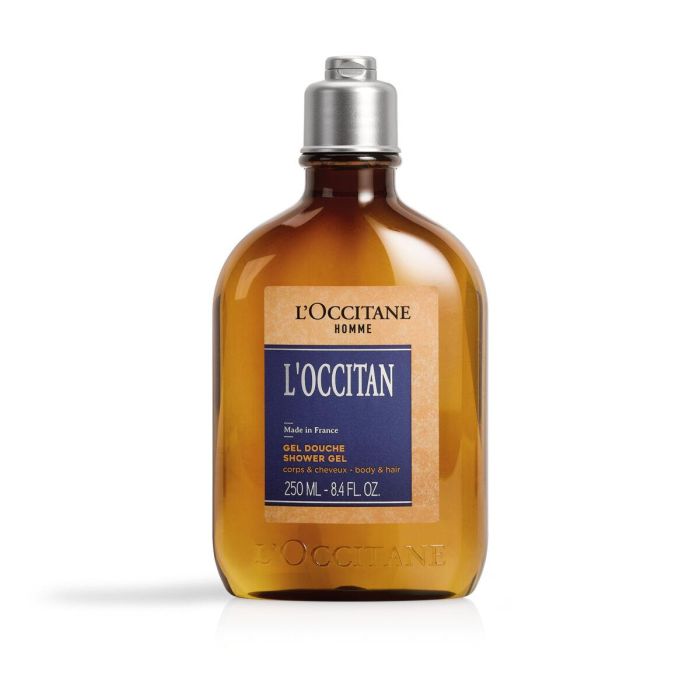 L'Occitane En Provence Eau de Cédrat Gel Ducha & Baño para Hombre 250 ml Hidratante Piel y Cabello con Aceite Esencial de Limón Francés