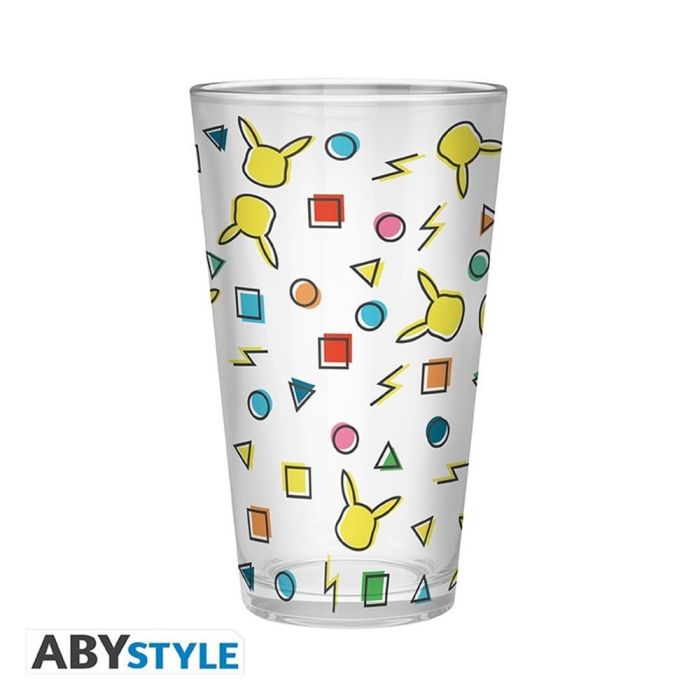 ABYstyle Set de 2 Vasos Grandes Pokémon Pikachu Pattern Diseño Oficial 400ml Vidrio Alta Calidad para Coleccionar ABYstyle Set de 2 Vasos Grandes Pokémon Pikachu Pattern Diseño Oficial 400ml Vidrio Alta Calidad para Coleccionar