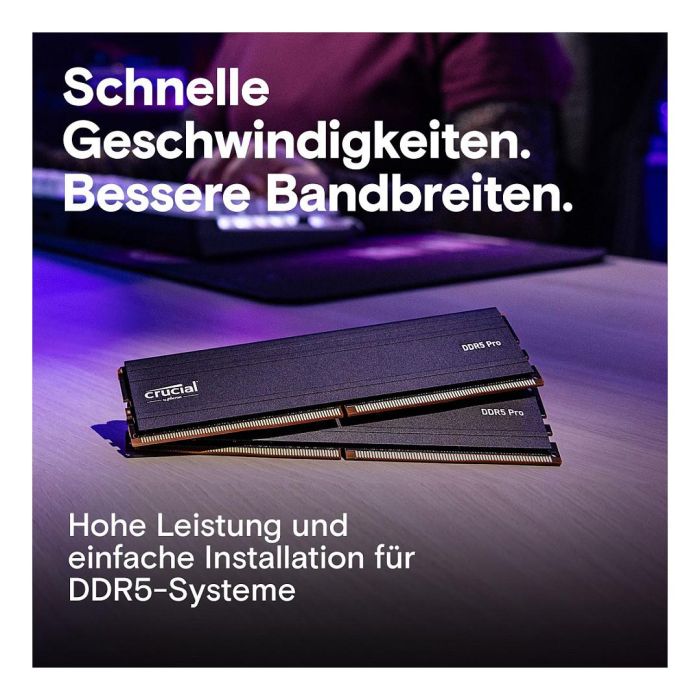 Crucial CP2K64G56C46U5 Memoria RAM DDR5 128GB (2x64GB) 5600MHz CL46 UDIMM con Disipador Térmico 5