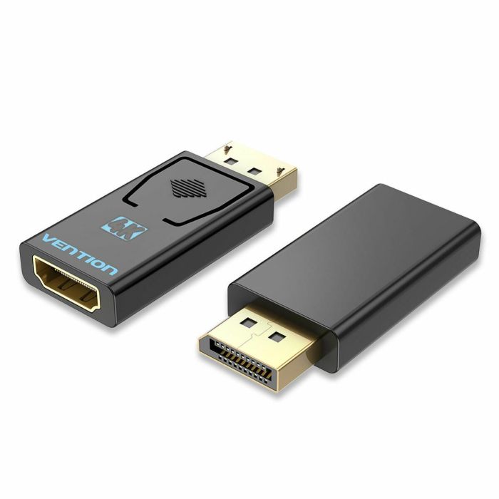 Vention HBMB0 Adaptador DisplayPort (DP) Macho a HDMI Hembra - Resolución 1080P 60Hz - Conectores Chapados en Oro Negro 2 Vention HBMB0 Adaptador DisplayPort (DP) Macho a HDMI Hembra - Resolución 1080P 60Hz - Conectores Chapados en Oro Negro 2
