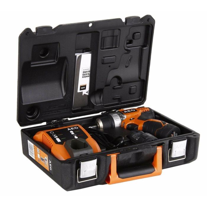 Taladro atornillador AEG BS12C2-202C - 12 V - 32 Nm - Con 2 baterías 2 Ah Li-ION 2 Taladro atornillador AEG BS12C2-202C - 12 V - 32 Nm - Con 2 baterías 2 Ah Li-ION 2