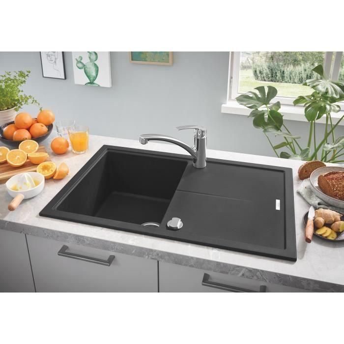 Fregadero de material compuesto con escurridor - GROHE - K200 1 Fregadero de material compuesto con escurridor - GROHE - K200 1