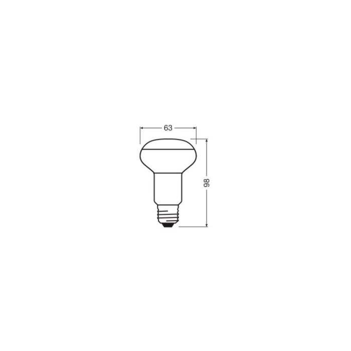 [LVE-4099854047954] Ledvance/Osram Bombilla LED Spot E27 4,9W 345Lm 2700K 36º IP20 Regulable - Blanco Muy Cálido 1