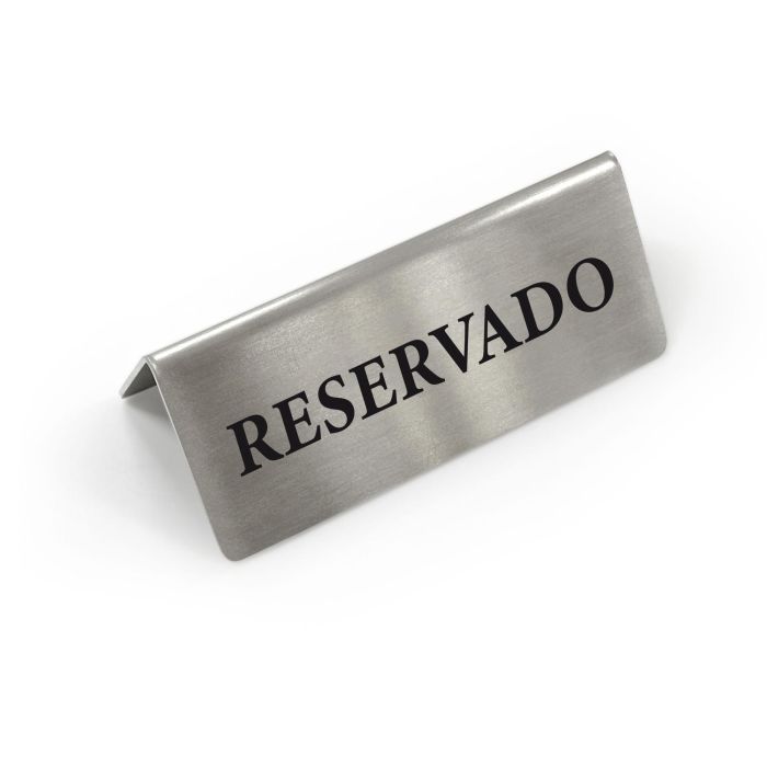 Placa de Acero Reservado My Bar - #144 (24 Unidades) 1 Placa de Acero Reservado My Bar - #144 (24 Unidades) 1