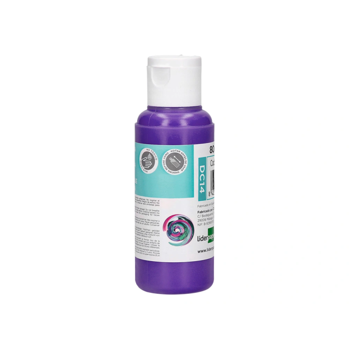 Liderpapel Pintura Acrílica Bote 80 ml Violeta 1