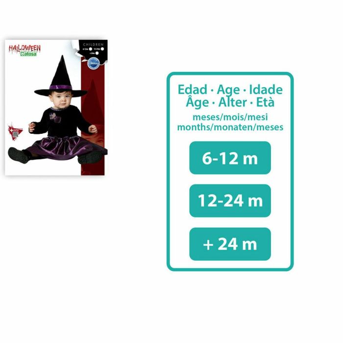 Disfraz para Bebés Morado Bruja Bebé 2