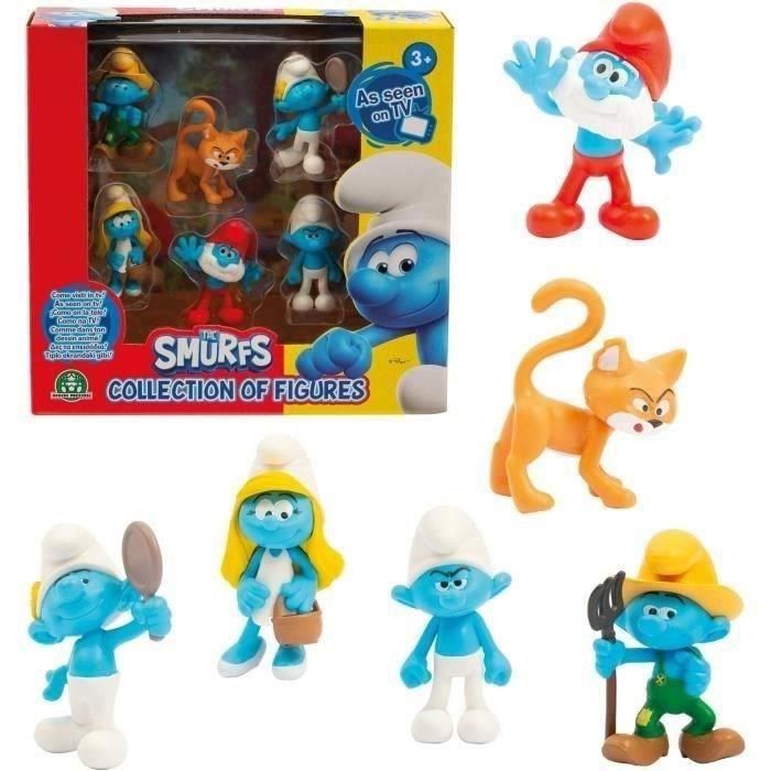 Figuras - GIOCHI PREZIOSI - Los Pitufos - Caja de 6 figuras de 5 cm incluido 1 Gargamel exclusivo - a partir de 3 años - PUF14 1