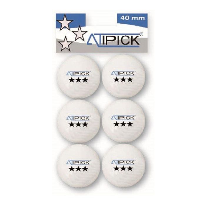 Pelotas Atipick RQP40404 Ping Pong (6 pcs) Pelotas Atipick RQP40404 Ping Pong (6 pcs)