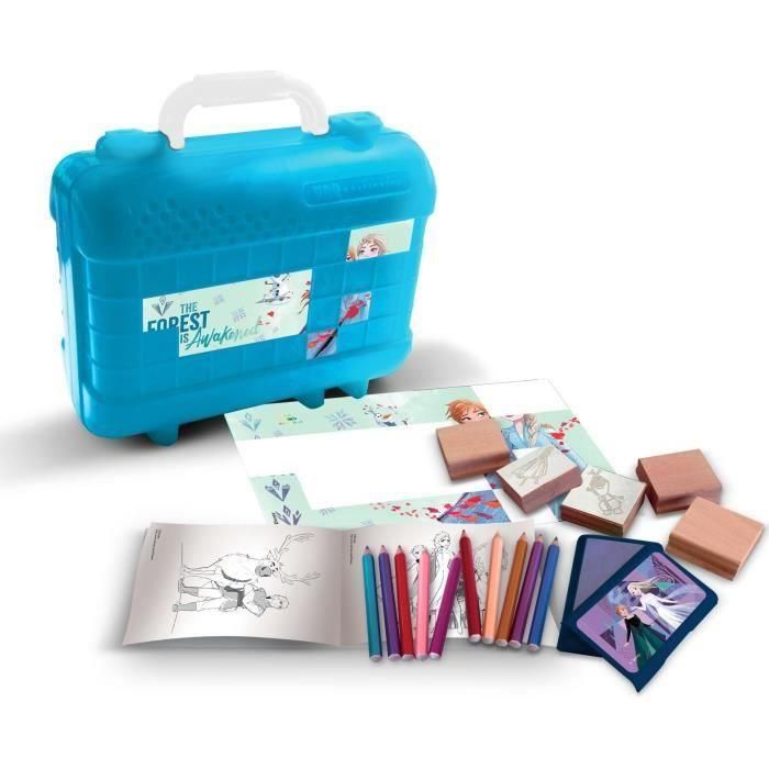 Juego creativo - MULTIPRINT - Set de viaje 42981 - 5 sellos Frozen - 10 lápices 1