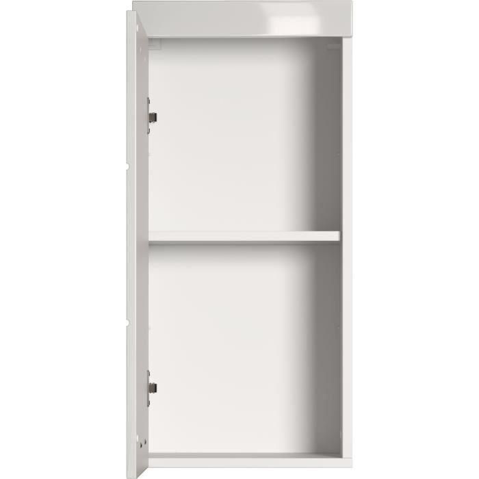 Mueble contenedor alto para baño AMANDA - 1 puerta - Blanco - TRENDTEAM 2