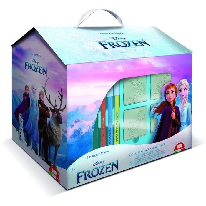 Casa para colorear - MULTIPRINT - 9981 - 7 sellos Frozen