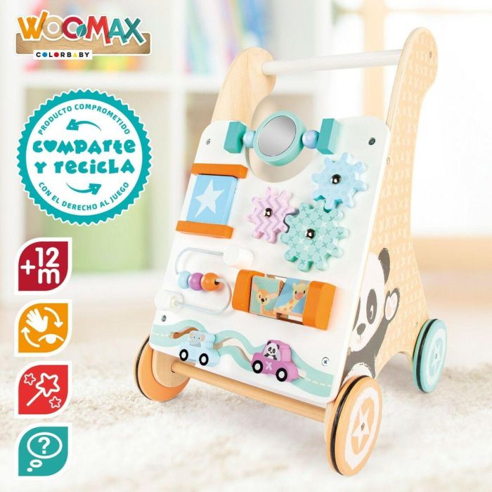 Andador con ruedas Woomax Centro de actividades 2 Unidades 29,5 x 47 x 33 cm 2