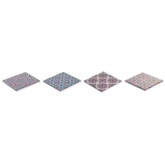 DKD Home Decor Posavasos Árabe Set de 4 piezas Multicolor Dolomite y Corcho 10.8x10.8x0.7 cm 2 DKD Home Decor Posavasos Árabe Set de 4 piezas Multicolor Dolomite y Corcho 10.8x10.8x0.7 cm 2