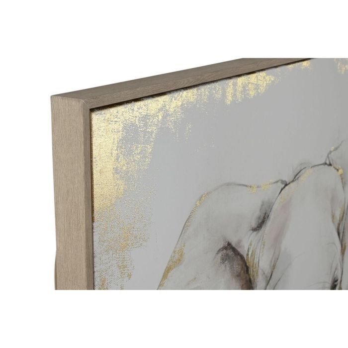 Cuadro Home ESPRIT Blanco Beige Gris Dorado Elefante Colonial 100 x 4 x 140 cm (2 Unidades) 4 Cuadro Home ESPRIT Blanco Beige Gris Dorado Elefante Colonial 100 x 4 x 140 cm (2 Unidades) 4