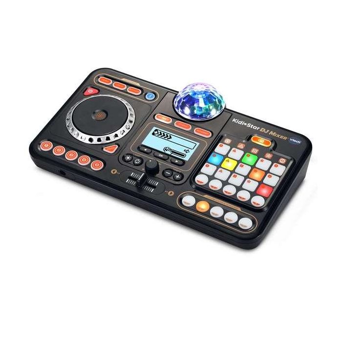 Mesa de mezclas kidi dj mix con luces, sonidos y un disco giratorio para hacer scratch ¡graba tus propias mezclas!23,5x36,5x9,2 cm 4 Mesa de mezclas kidi dj mix con luces, sonidos y un disco giratorio para hacer scratch ¡graba tus propias mezclas!23,5x36,5x9,2 cm 4