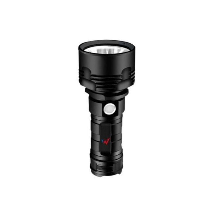 Wonder WT10001W Linterna LED Recargable 1000 Lúmenes, 500 Metros Alcance, 5000 mAh, 20W, 3 Modos, IP44 Wonder WT10001W Linterna LED Recargable 1000 Lúmenes, 500 Metros Alcance, 5000 mAh, 20W, 3 Modos, IP44